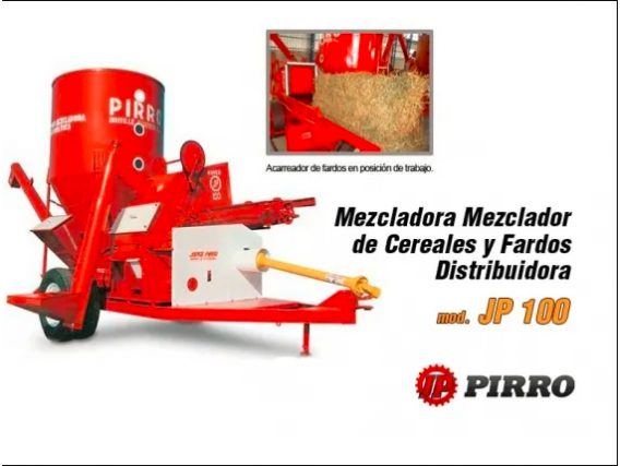 Moledora y mezcladora de cereales y forrajes Pirro JP 100..